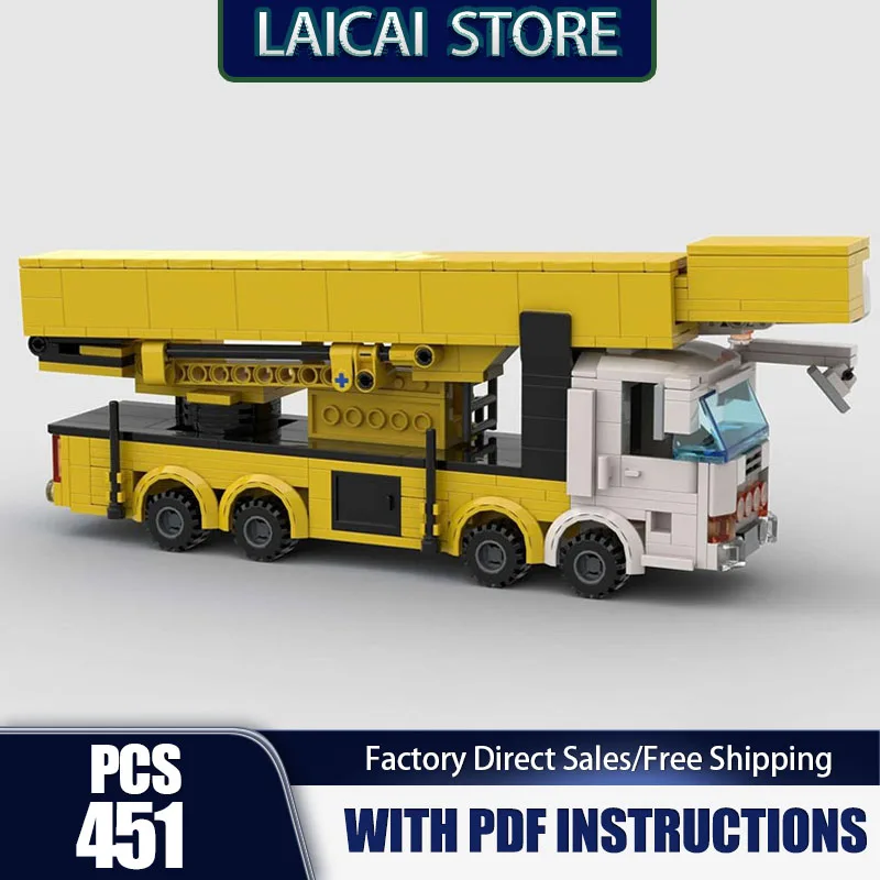 

Модель инженерного автомобиля Moc, строительные кирпичи, модель SKYLIFT, технология, модульные блоки, подарки, рождественские игрушки, наборы «сделай сам», сборка