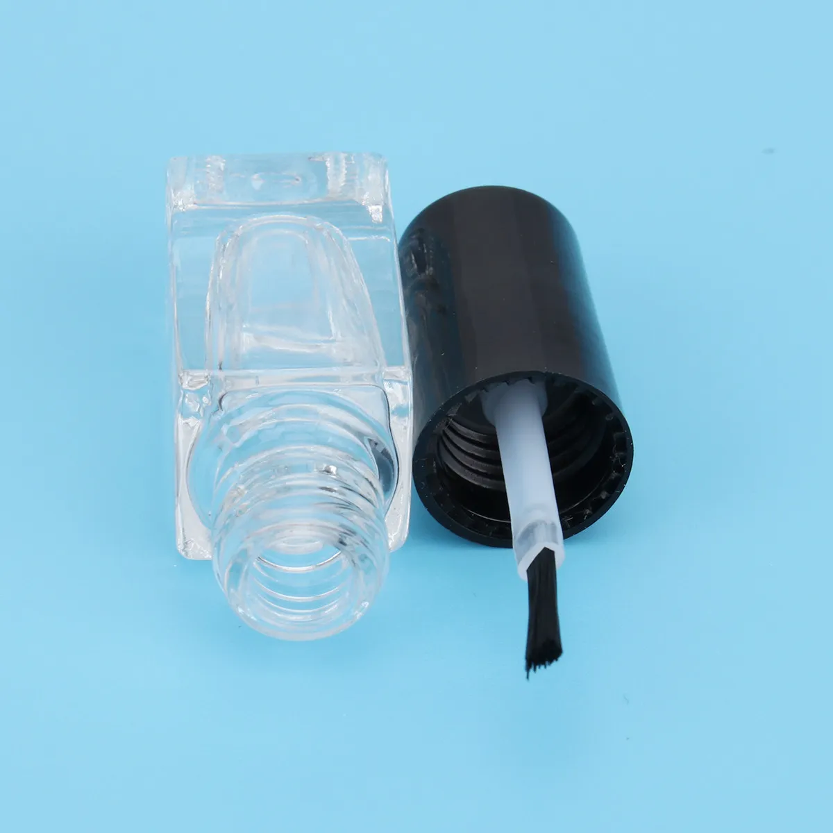 

Набор из 5 флаконов для лака для ногтей: прозрачные стеклянные мини-бутылочки, портативные, пустые, с кисточкой и колпачком, удобные для хранения и дорожного использования, для коррекции маникюра