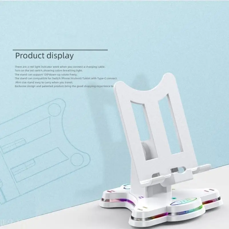 W3JB Konsolen-Dockingstation, faltbare, rutschfeste Halterung für Switch/Switch Lite/OLED – Detail 3