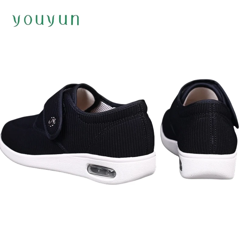 Spring Autumn style Elderly Walking Shoes Fiber fabric Comfortable, Breathable Middle aged and Elderly Foot Protection Shoes