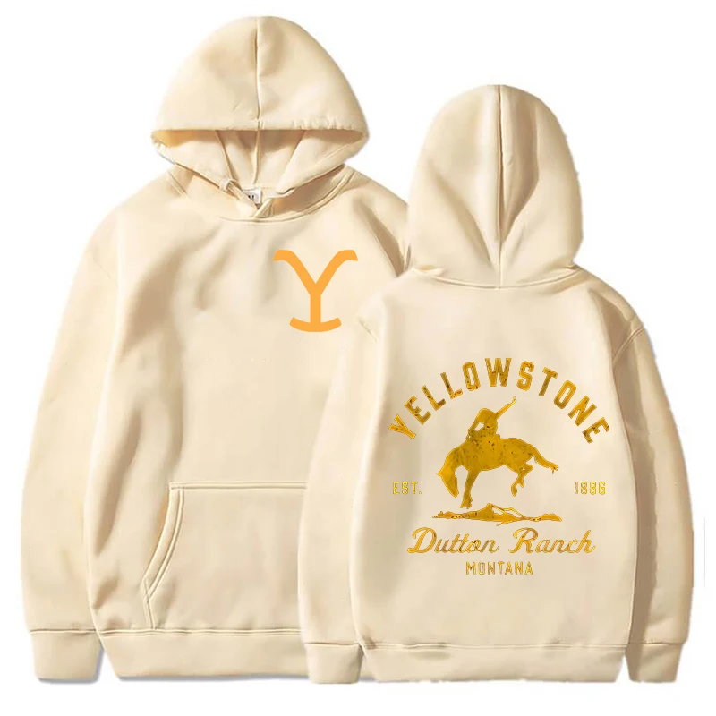 Hot New Yellowstone Dutton Printed Pullover Fashion Women Men Hoodies Long Sleeve Casual Hooded Sweatshirt