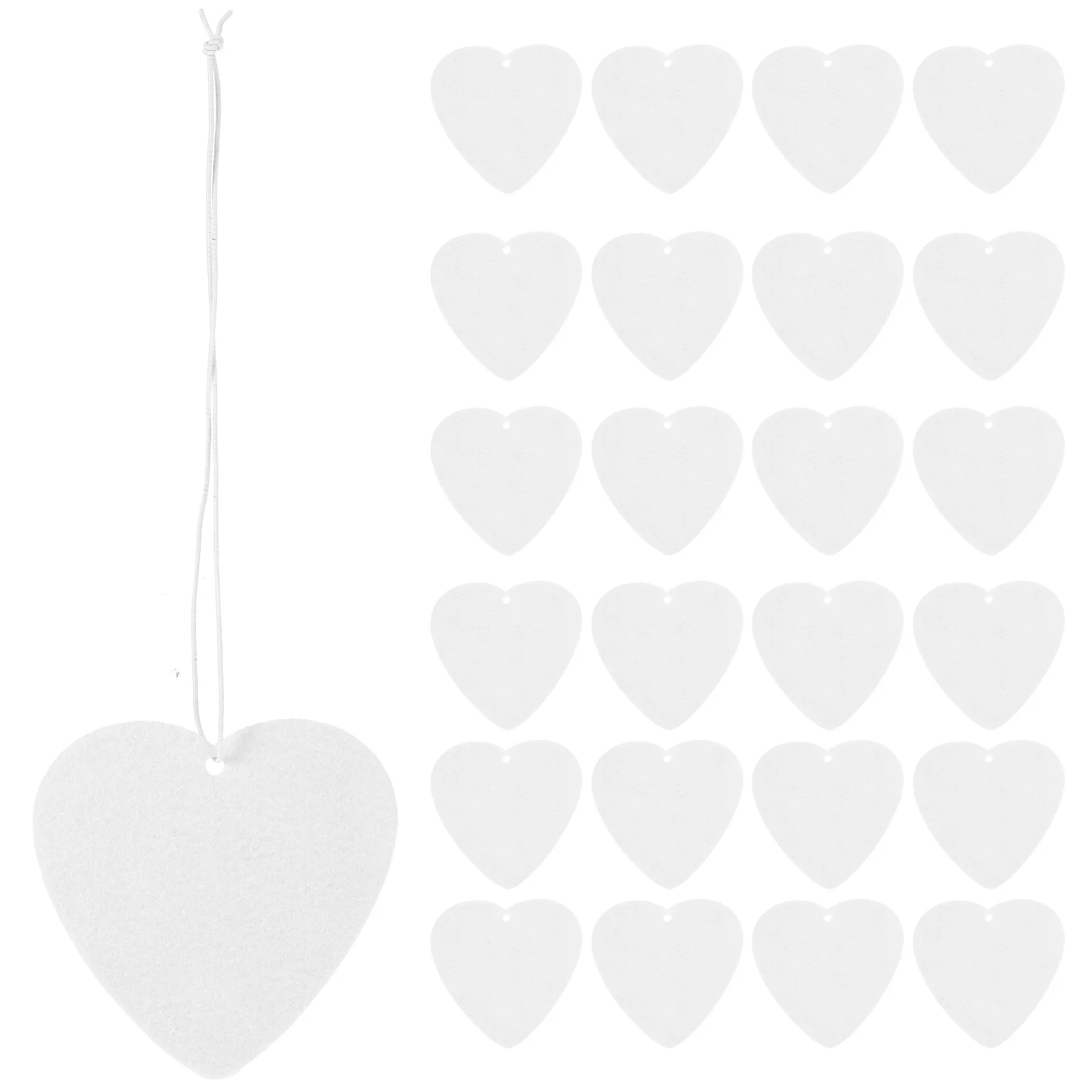 

1 Set Blank Sublimation Car Fresheners Diy Felt Heart Elastic Straps Air Freshener Sheets For Diy Heat Transfer Heart Shape