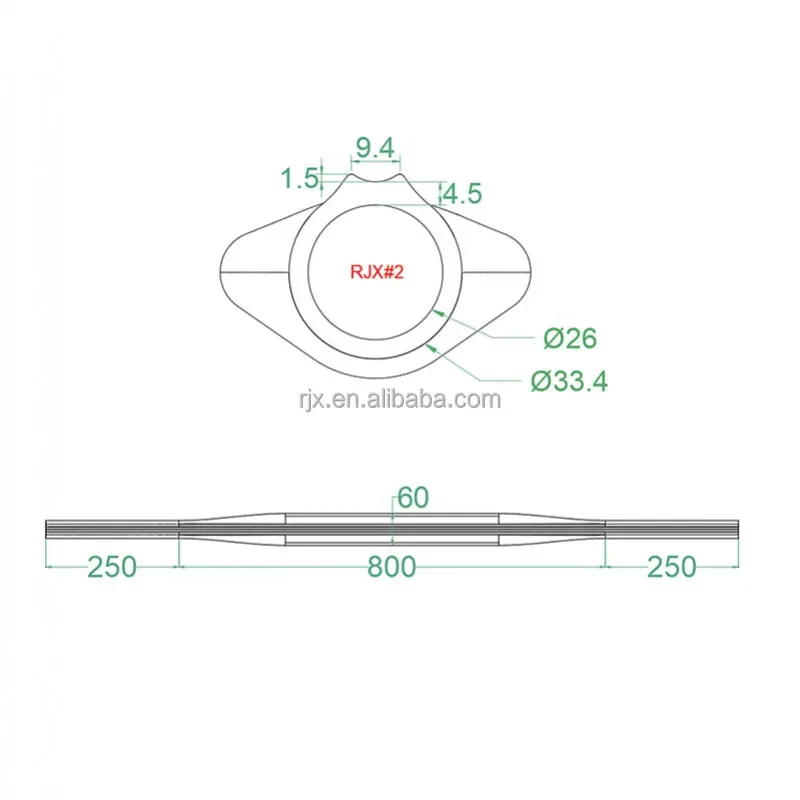 1SZT RJXHOBBY#Beczka do nurkowania z wypełnieniem pianką 02, 26x33,4x1300 mm Rurka z włókna węglowego Beczka do łowiectwa podwodnego