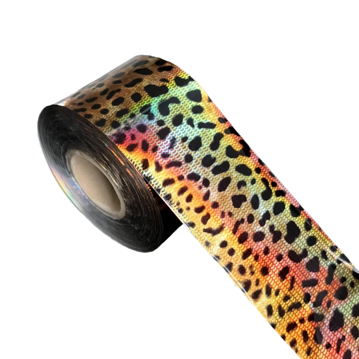 

120 метров голограмма с леопардовым принтом, фольга для горячего тиснения, голограмма для бумаги для ногтей, жесткие рыболовные приманки, искусственные приманки, маленькая рыбья чешуя