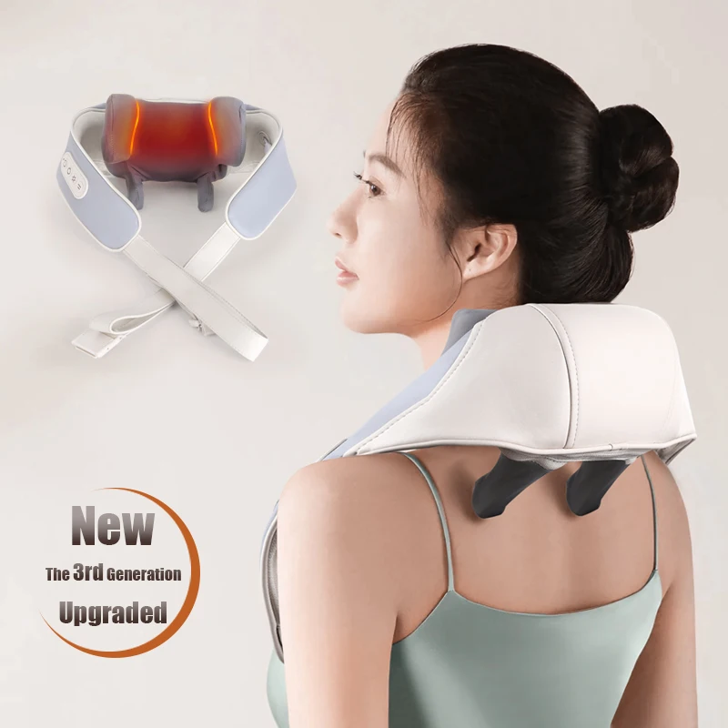 

Best Cordless Mini Portable Neck Massager with Elastic Belt Hands-Free Design Light Weight 12V 2000mAh Body Shoulder Massager