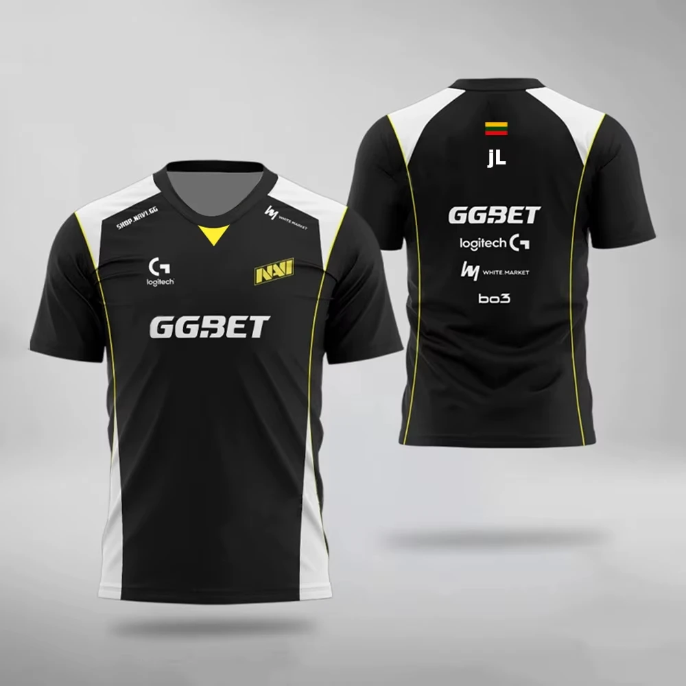 CS2 E-sports Team Uniform Jersey CS:GO Professional League Training Uniform Aleksib High Quality Short Sleeve Round Neck T-shirt