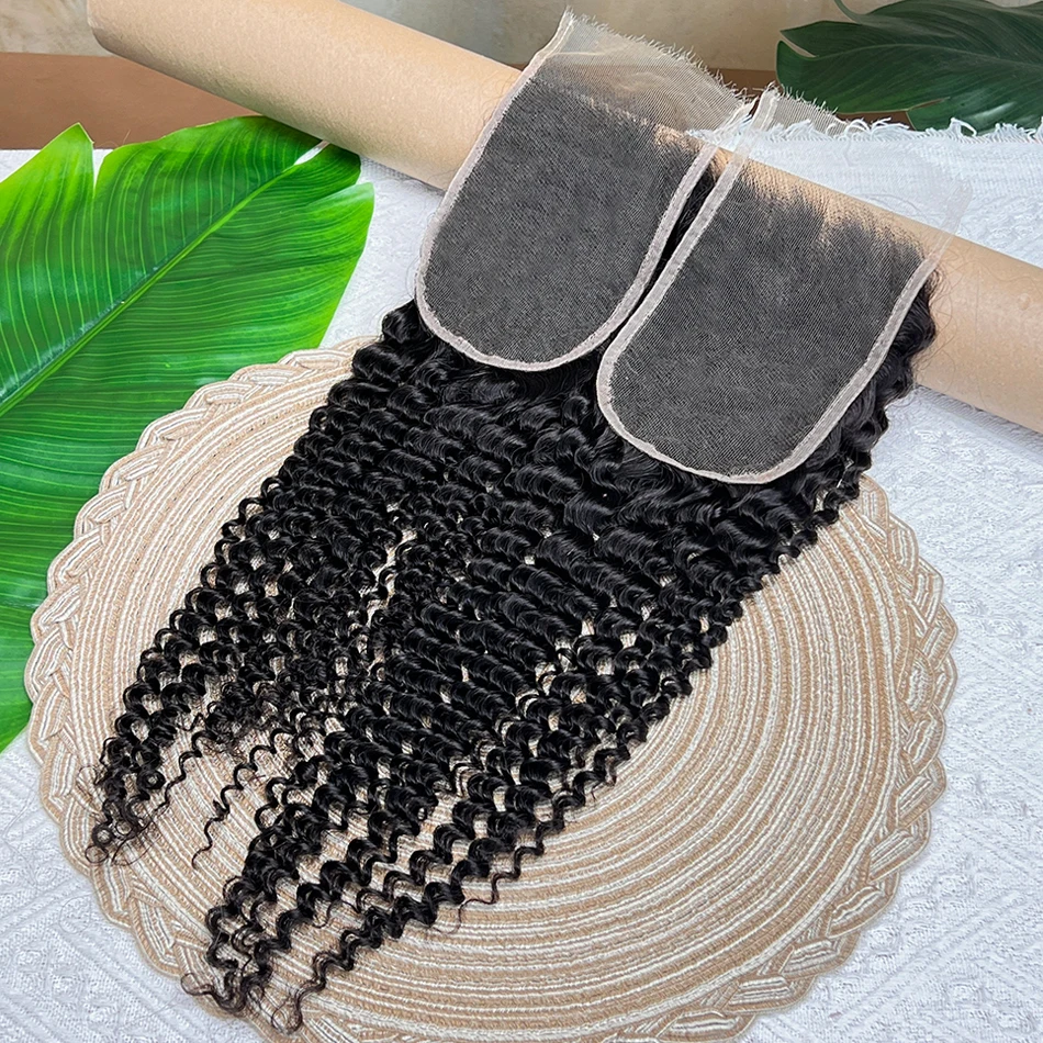 4x6 HD غير مرئية الدانتيل إغلاق غريب شعر بشري مجعد قبل قطعها ابيض عقدة اللون الأسود الطبيعي 100% الخام شعر بشري لعذراء