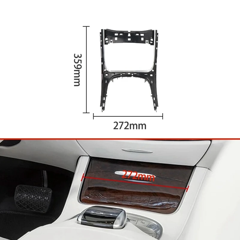 2226804304 Car Central Water Cup Frame Trim Armrest Box Cover Plating Strip Trim For Mercedes Benz W222 W217 2014-2020