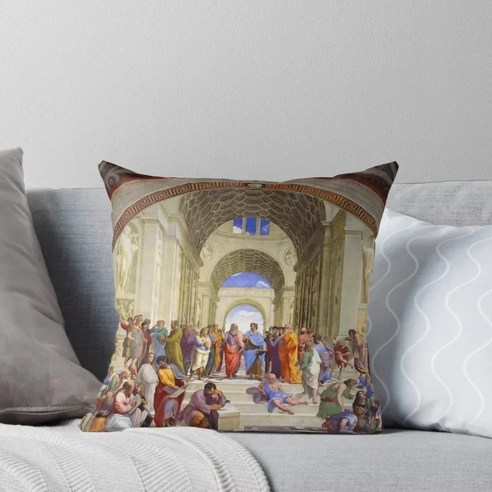 

Raphael The School of Athens, from the Stanza della Segnatura Throw Pillow christmas pillowcases Decorative Sofa Cushions pillow