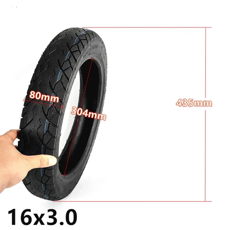 16 Inch 16x3.0 Tubeless Tire For Electric Scooter E-Bike Kid Bike 16*3.0 Tubeless Tire Electric Scooter Accessories