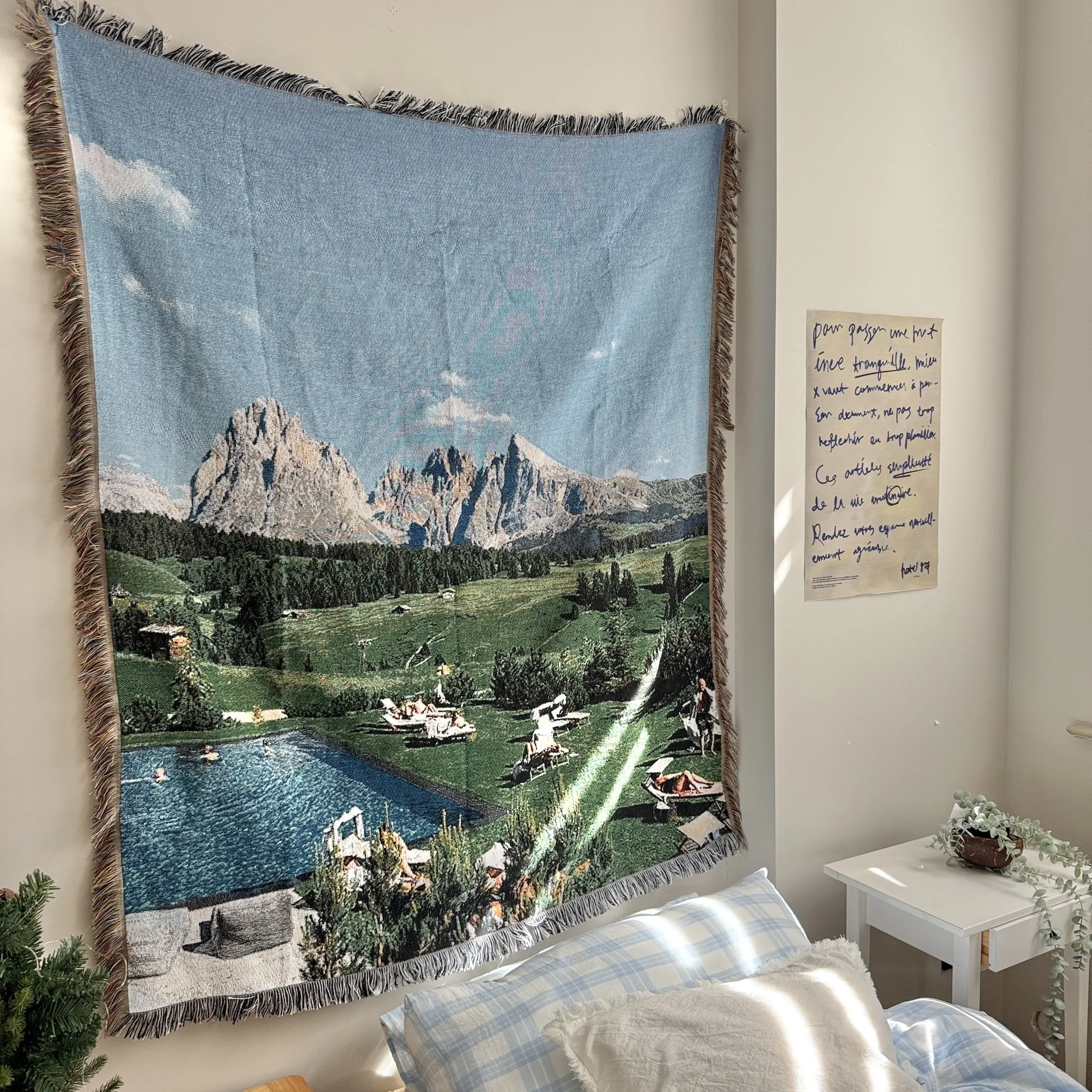 

Boho Sofa Blanket Cover Art Flowers Ethnic Leisure Throw Blanket Aesthetic Outdoor RV Travel Bedspread Beach Towel Yoga Mat