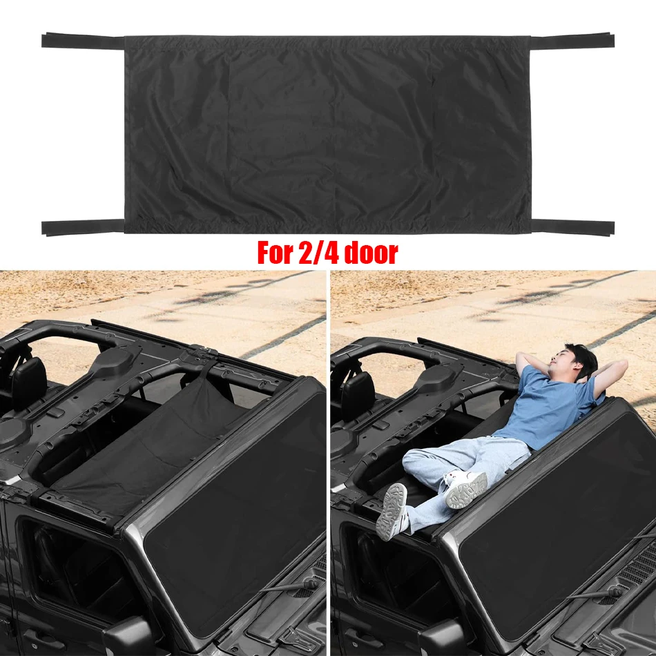 Tm Auto Dak Zonnescherm Top Zonnescherm Voor Jeep Wrangler Onbeperkte Accessoires 1987-2023 Yj, Tj, Jk & Jku Jl Sport X Sahara Rubicon