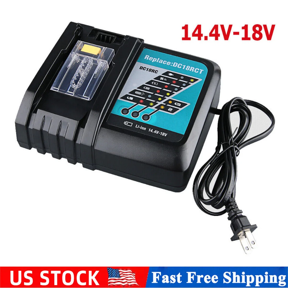 For BL1830 BL1815 BL1820B 18V LXT Lithium 3Ah 6Ah DC18RC Battery Charger