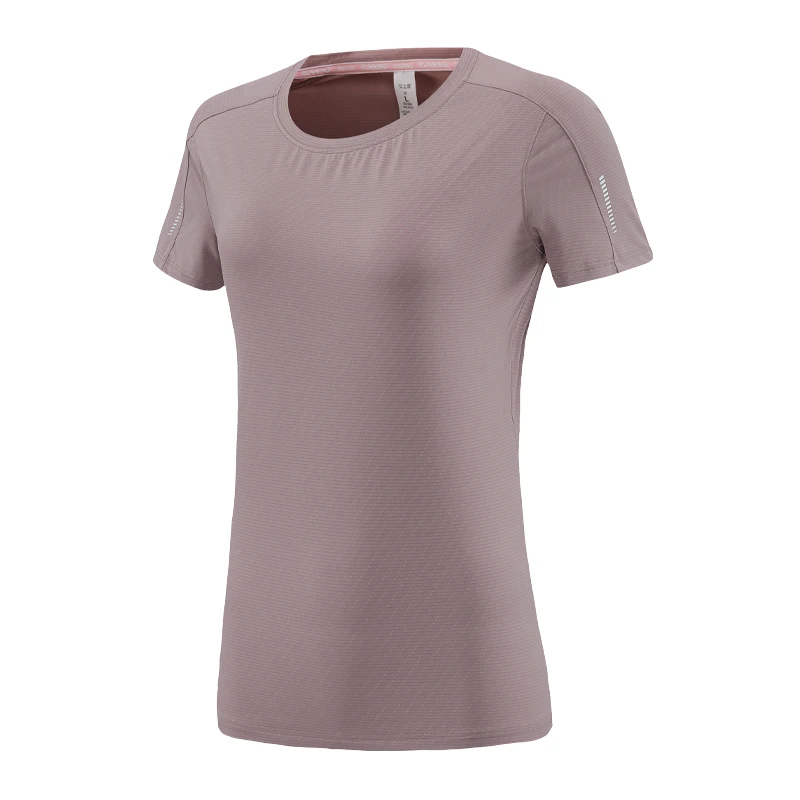 

Yoga Short Sleeve Reflective Women Gym Sports Quick Dry T Shirt Running Jogging Breathable Training Outdoors Workout Shirts