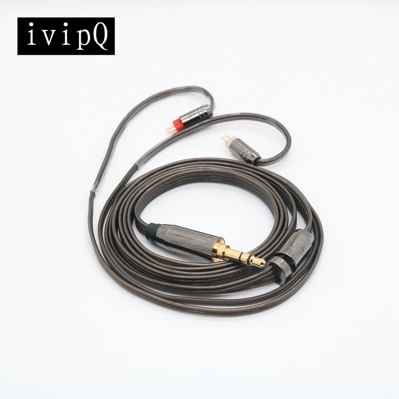 ivipQ-103 4 Core LIZT 7N OCC Silver Plated Earphone Upgrade Cable 2.5mm/3.5mm/4.4 mm With MMCX/2PIN/QDC For AKR03 JH24 ie40pro