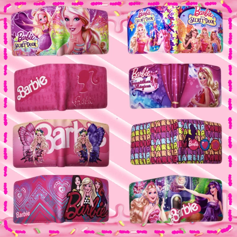 

Barbie Wallets Kawaii Foldable Movie Stylish Card Case Trendy Pocketbook Cute Lovely Coin Purse Kids Girls Gift Y2K Style