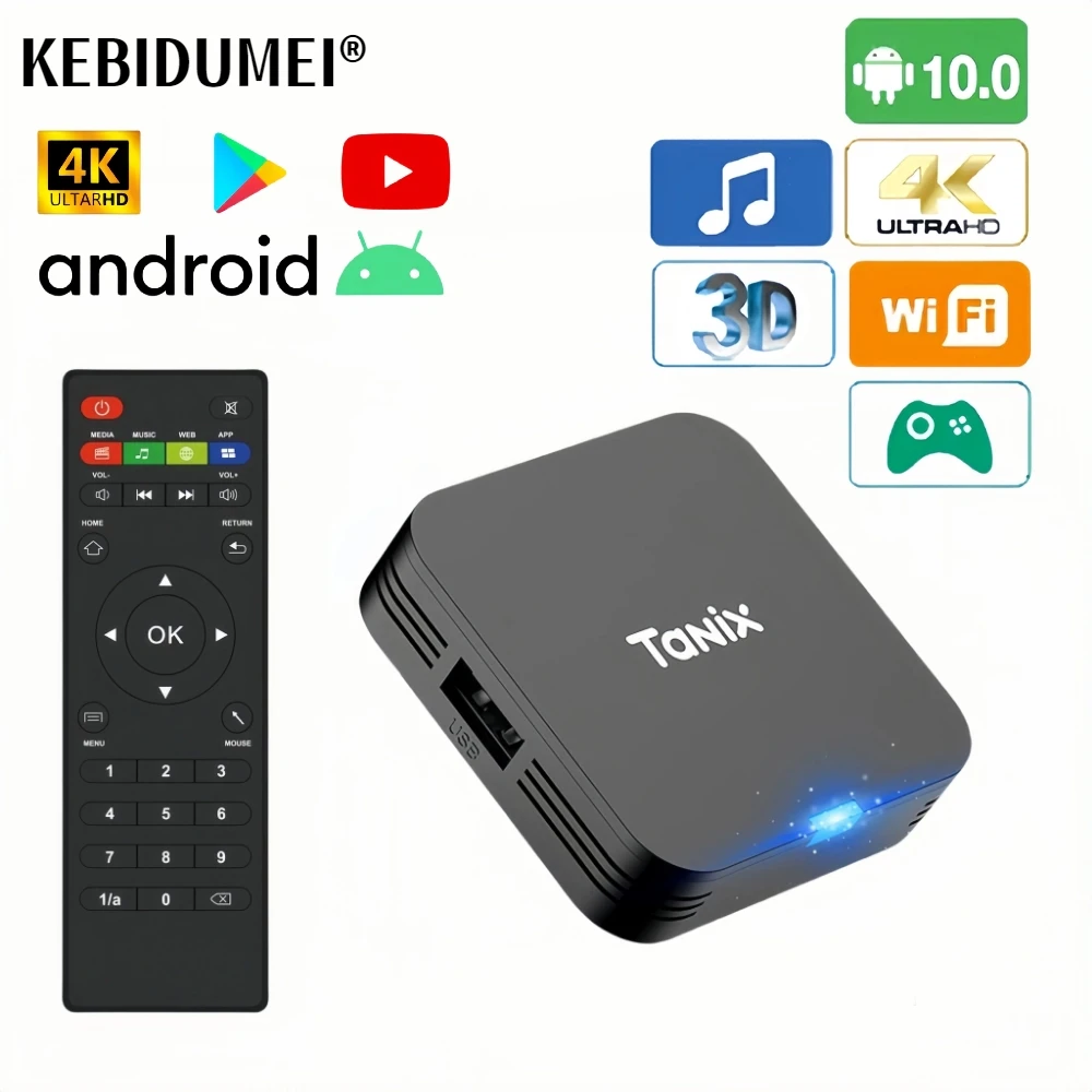 مشغل وسائط عصا التلفزيون ، Android TV Box ، Allwinner H313 ، رباعي النواة ، 4K HDR ، 1G ، 8G ، 2G ، 16G ، G