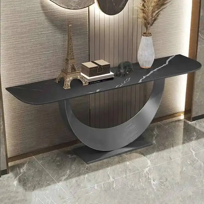 

Console Table Midcentry Nordic Metal Lobby Modern Entrance Console Table Luxury Hallway Tisch Wohnzimer Living Room Furniture