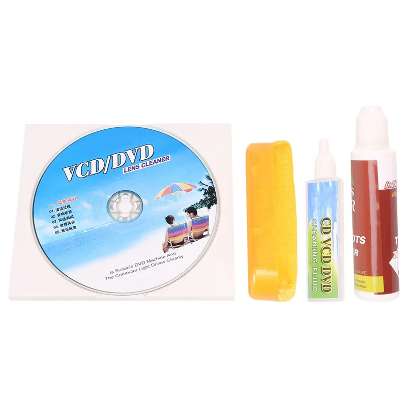 B24B 4 en 1 CD DVD Rom Player Mantenimiento Kit de limpieza de lentes