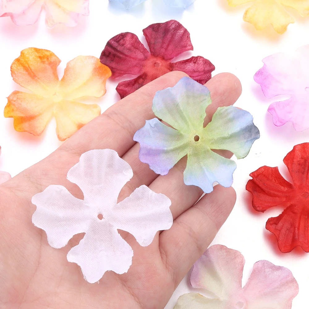 

10/20g Artificial Flower Petals Fake Flowers Head about 60pcs for DIY Headwear Wedding Home Decoration Floral Crafts Supplies