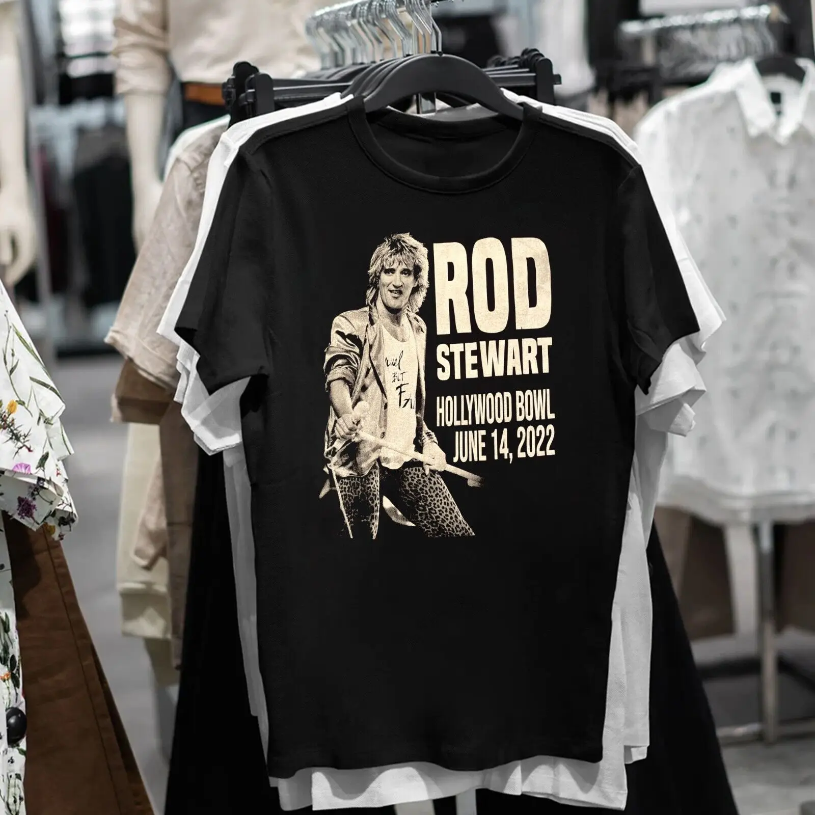 Rod Stewart Tour Gift Christmas Shirt For Family Cotton Shirt 1CM156