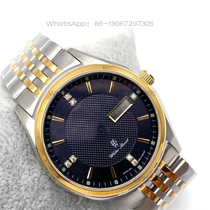 

42.5mm Watch Case Sapphire Crystal for 46941 46943 Movement Diamonds Dial Hands Set Double Calendar Waterproof Case