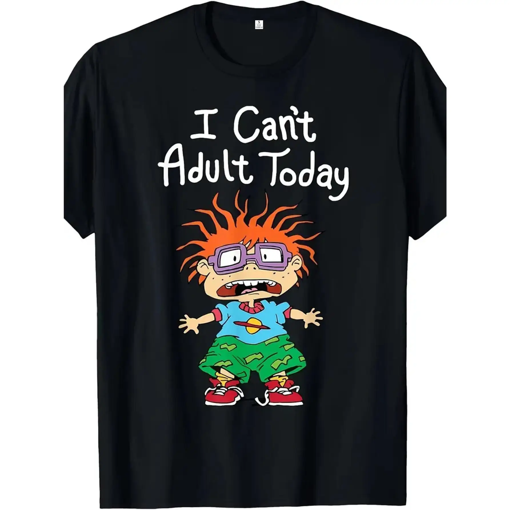 

I Don't Want To Grow Up Today, Personalized Printed T-shirt, Women's Casual Versatile Round Neck Short-sleeved T-shirt Top