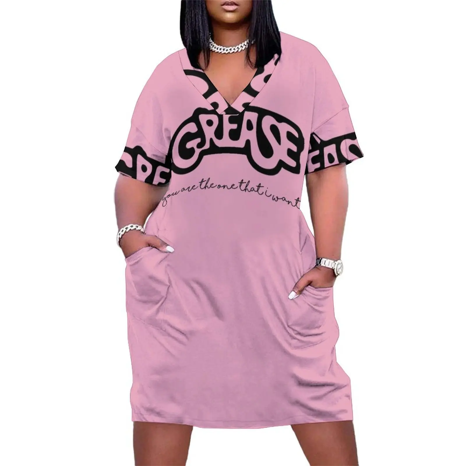 

Grease Loose Pocket Dress Party dresses women"s summer clothing 2024