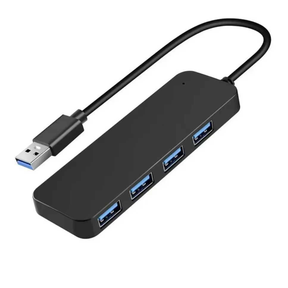 Extensor de concentrador USB 20 30 de 4 puertos, adaptador divisor de velocidad rápida, Cable de estación de acoplamiento 4 en 1 para conectividad de ordenador y PC