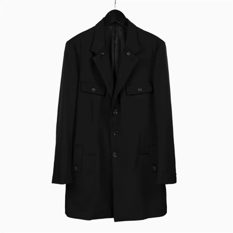 

2024 Original design men's long autumn and winter high quality heavy casual suit jacket