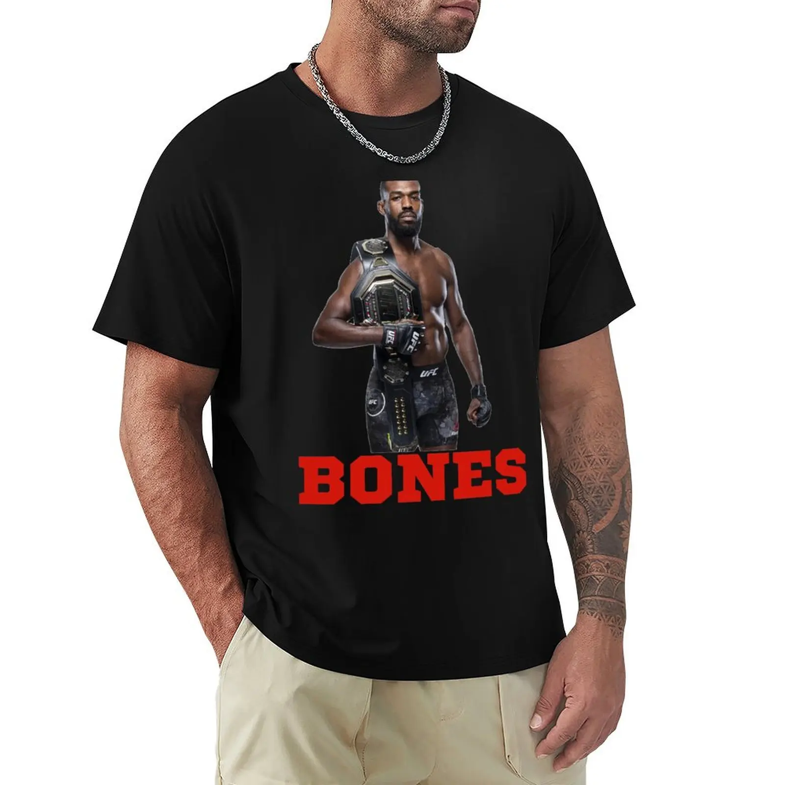 

Jon Bones Jones T-Shirt graphic shirts kawaii clothes vintage plain mens graphic t-shirts hip hop