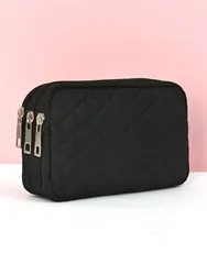 1pc Women'S Simple Casual Quilted Multifunctional Large-Capacity Wallet Suitable For White-Collar Workers, Travel, Daily Use