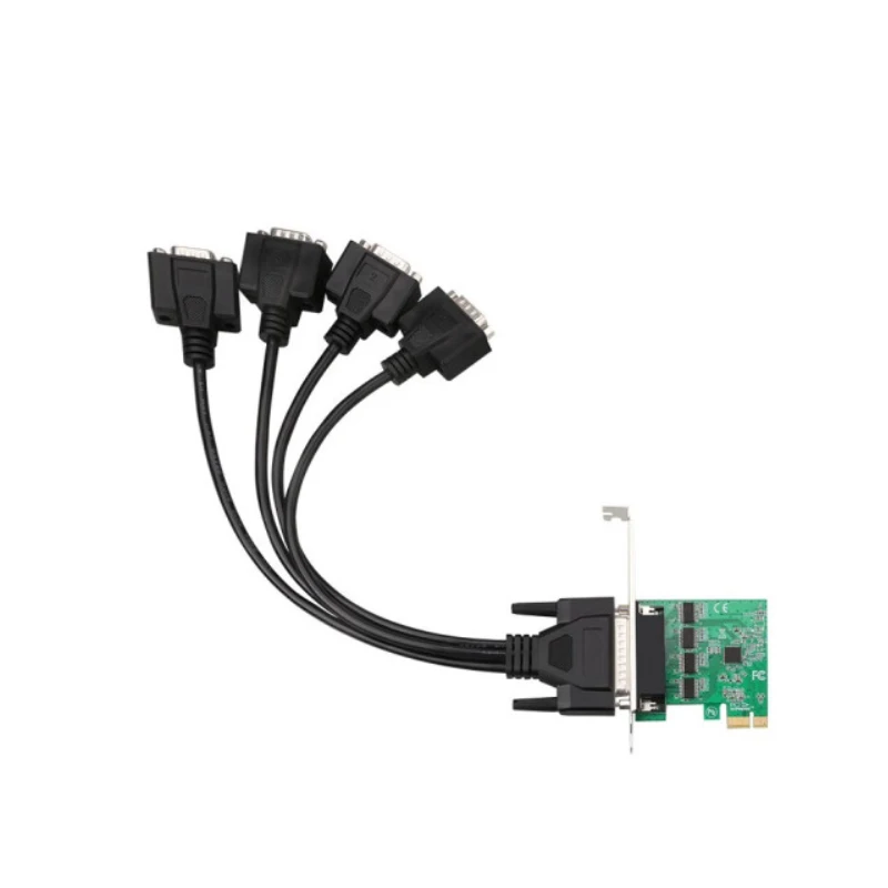 RS232การ์ดขยายตัว PCI Express การ์ด PCIE 4พอร์ต/2-Port RS232 PCI-E ไรเซอร์การ์ดอะแดปเตอร์สำหรับ PC