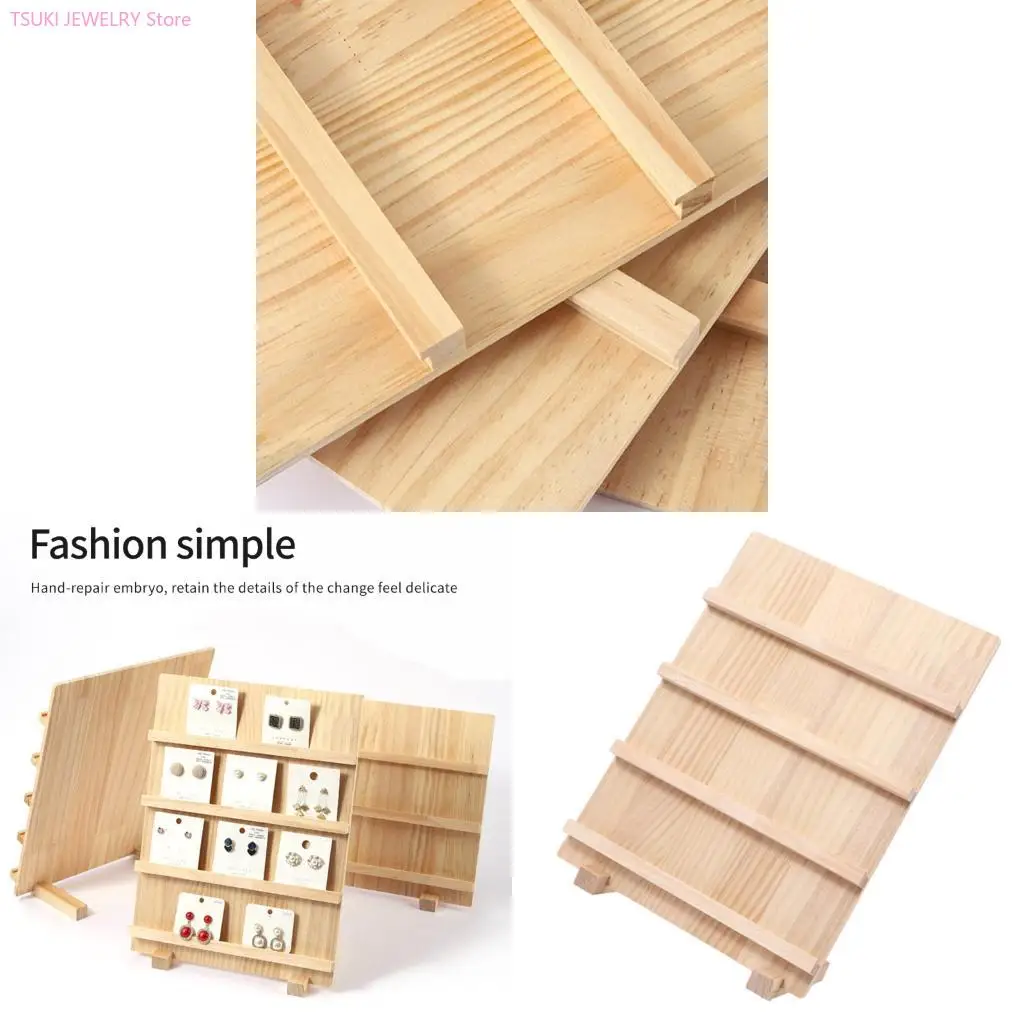 

62KE Display Stand Handmade Jewelry Display Holder Texture for Earrings Card