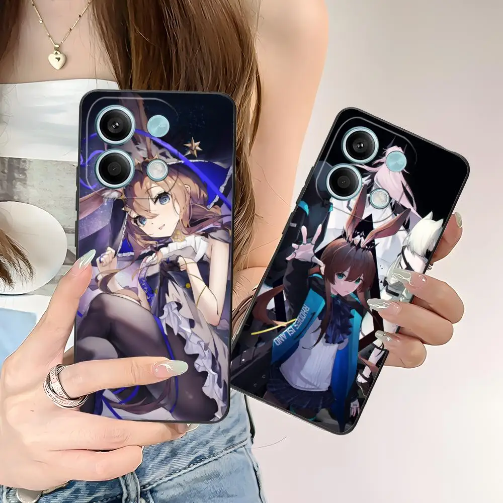 

Arknights Amiya Mobile Phone Case for POCO M6 M5 M4 M3 X7 X6 X5 X4 X3 F6 F5 F4 Pro GT 5G Colour Printing Protective Pretty Cover