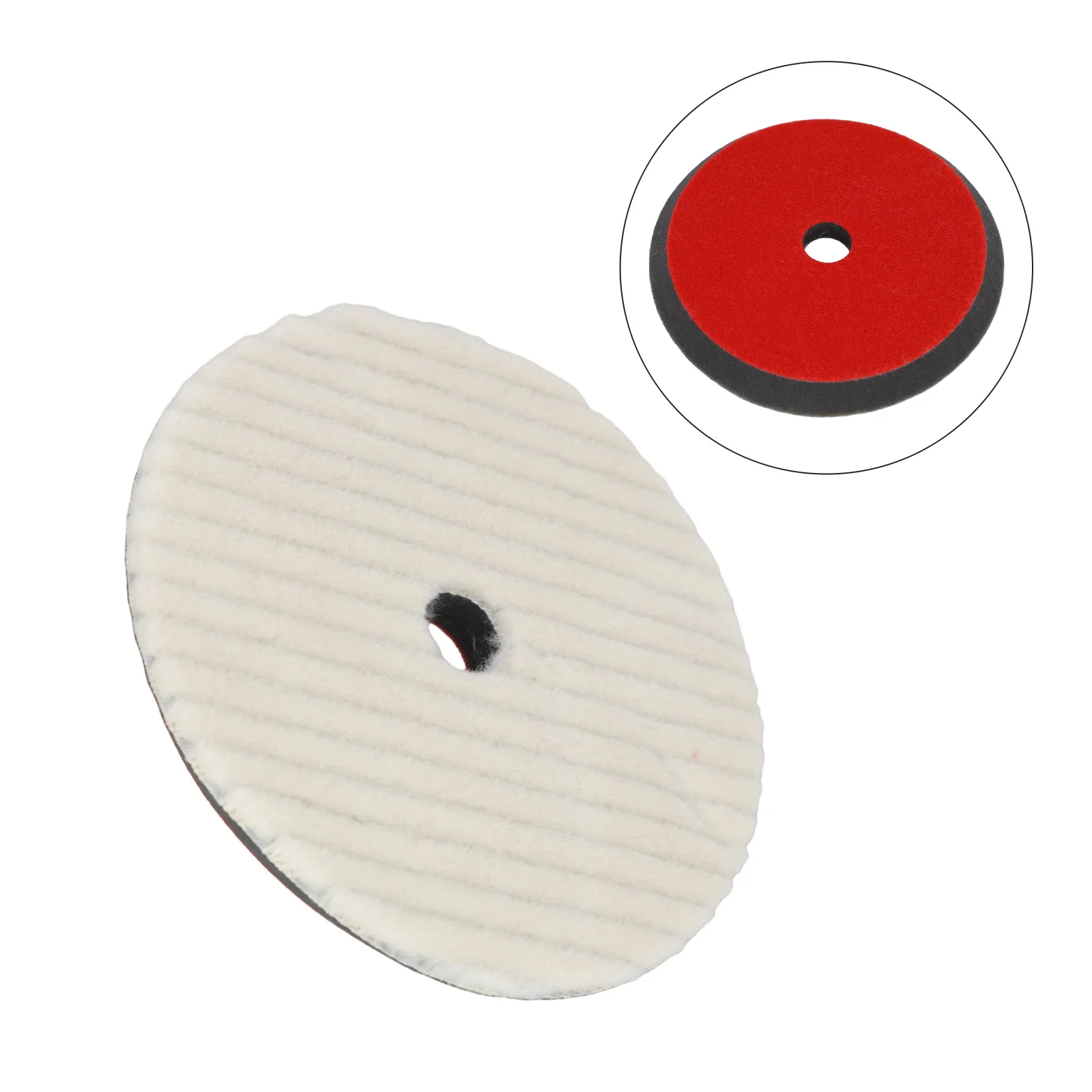 Car Cleaning Polishing Pad 6 7 White Silicones Wool Beveled Edge Black Car Enamels Clay Powders Japanese Style