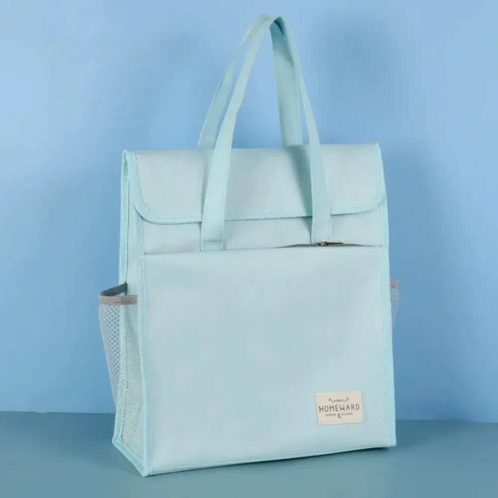 Storage Bag Large Capacity A4 File Folder Oxford Cloth Durable Student Tutorial Bag Portable Waterproof File Organizer Document