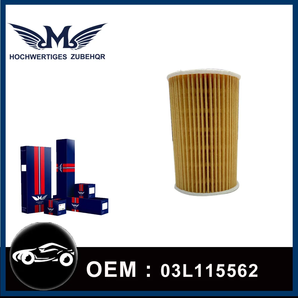 M Brand Engine Oil Filter For Audi Skoda Seat VW Golf V VI Passat Mercedes W251 3.0L 12-14 2.0L TDI Diesel 03L115562 / 03L115466