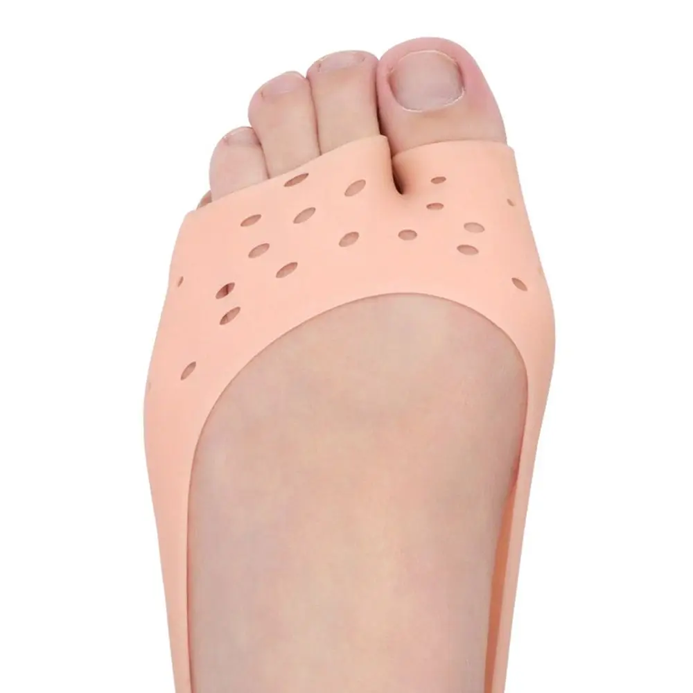 2 Pcs/Set Washable Silicone Open Toe Socks Relieve Dry Cracked Non-slip Foot Care Protector Breathable Shoes Insole Women