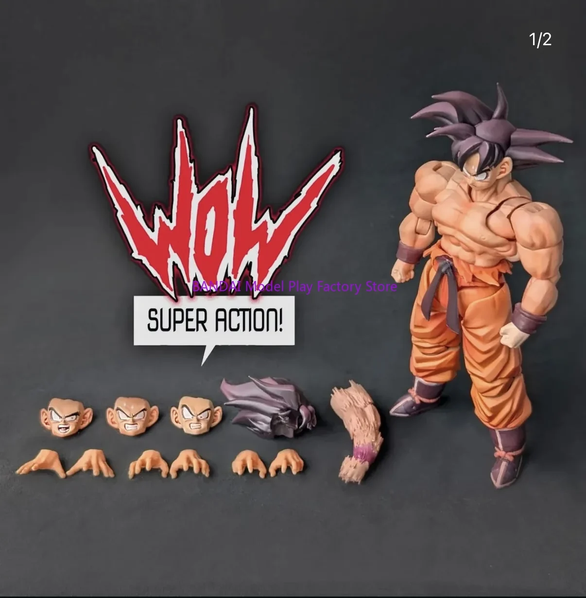 

New-Hot Wow Super Action Studio 1/12 Dragon Ball Аниме Фигурка Kaiouken Son Goku Фигурка Collect Goku Модель игрушки Подарок ребенку