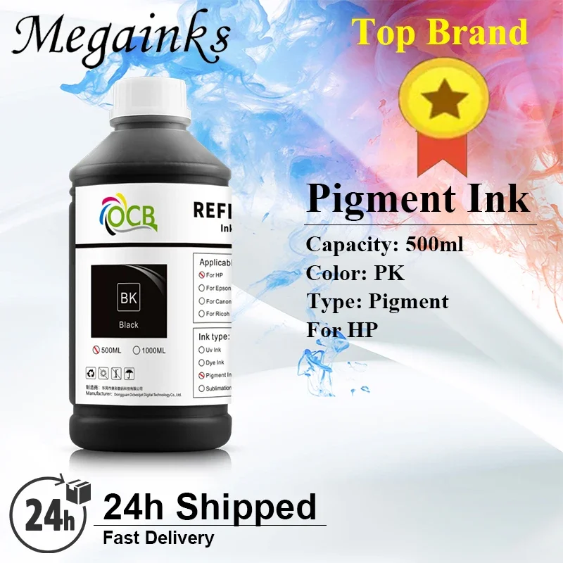 500ML Pigment Ink For HP T770 T790 T1120 T1200 T1300 T620 T610 T1100 T2300 Z2100 Z5200 Z3100 Z3200 Z5400 T920 T930 T2530 Printer