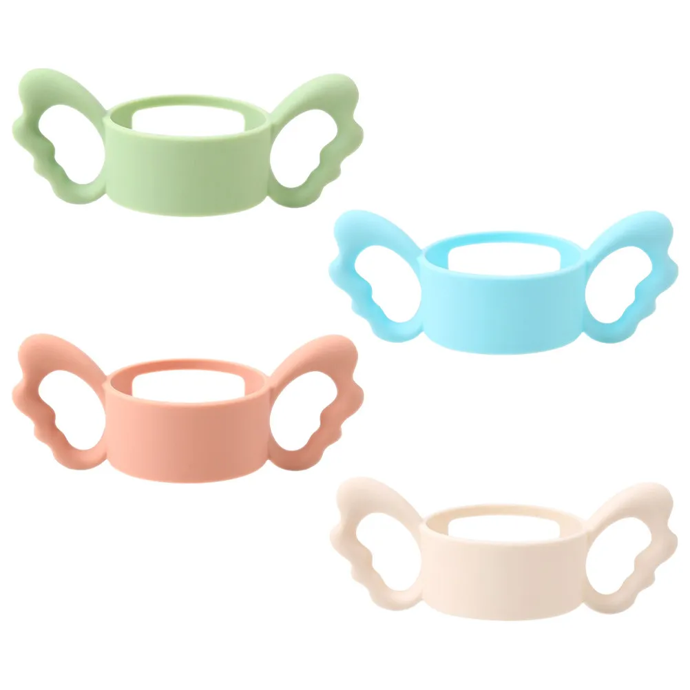 

4 шт. силиконовые ручки для малышей, эргономичные, для младенцев и новорожденных, легко моются, аксессуары для кормления, силиконовые.