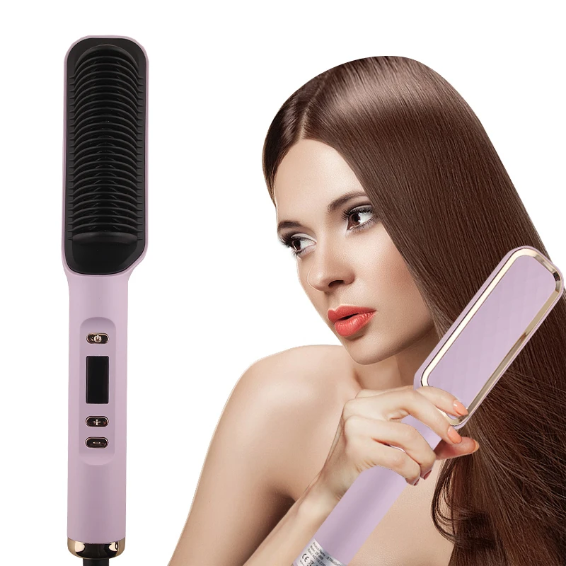 

1Pcs curling and straightening dual-purpose straightener for quick heating, adjustable temperature suitable for wet and dry hair