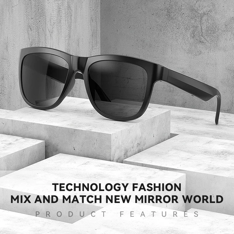 GS01 Smart Glasses Bluetooth Glasses Listen To Music And Make Calls Bluetooth 5.0 Sport Outdoor Sunglasses Open Ear Headphones