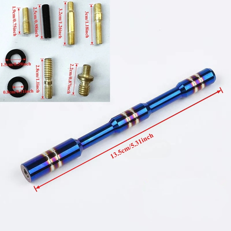 13.5cm aluminum alloy baked blue radio antenna/signal stabilization adapter Jeep Grand Cherokee Ford F150 Dodge Coolway Feiyue.