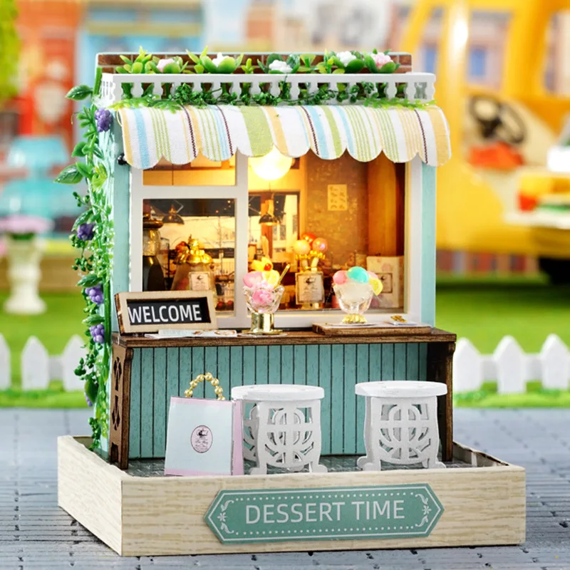 مجموعة OUZEY Dollhouse DIY - نموذج منزل مصغر مع أثاث، لغز ثلاثي الأبعاد مصنوع يدويًا للفتيات المراهقات، قميص ديكور منزلي #3