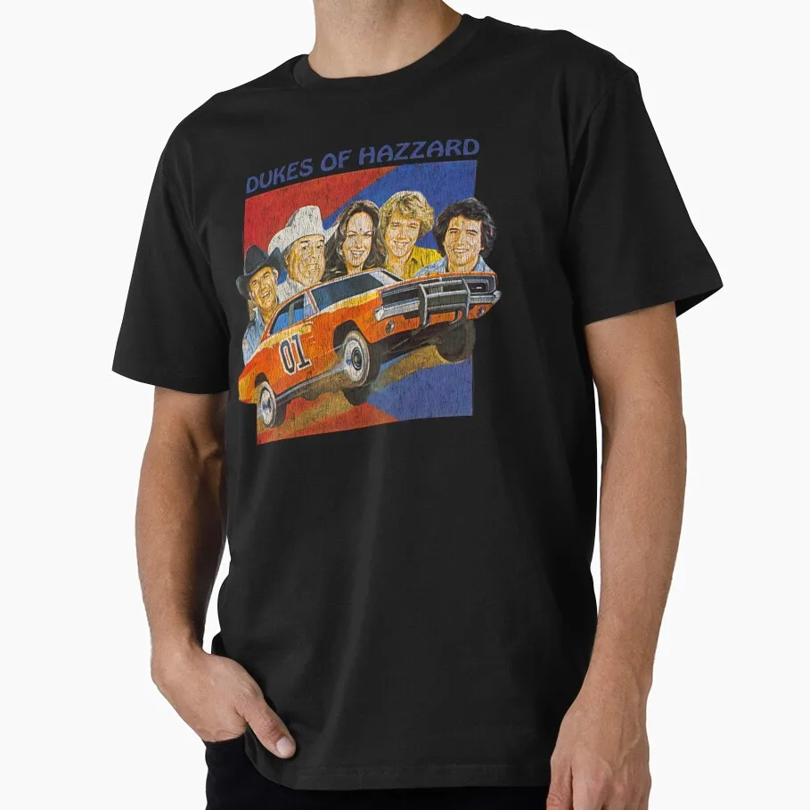 

0405 General Lee 80s Retro movie Gift t shirt The Dukes Of Hazzard Graphic clothes All size Tops 100% cotton print tee S-6XL