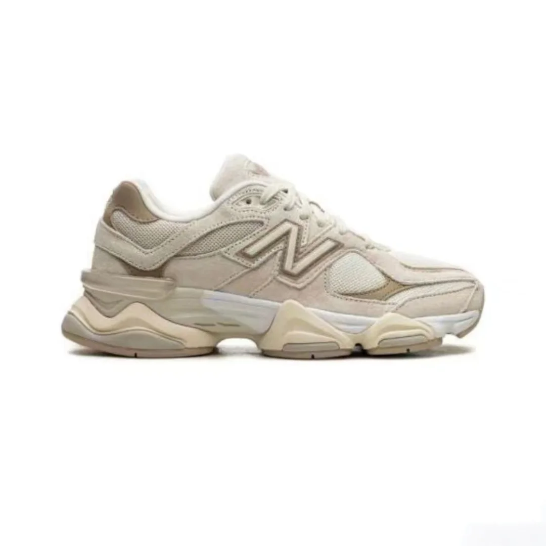 Original New Balance NB 9060 Non-Slip Lightweight Sports Casual Shoes Light Grey Men's and Women's Unisex Sneakers U9060GRY