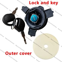 Para Peugeot 206 206CC 207 207CC para Citroen C2 cubierta exterior de bloqueo de tanque de combustible cubierta de tanque de combustible