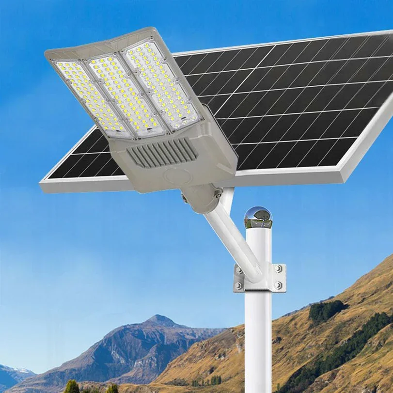 Luz Solar de 2000W para exteriores, lámpara de calle, jardín, casa, Control remoto, impermeable, de pared